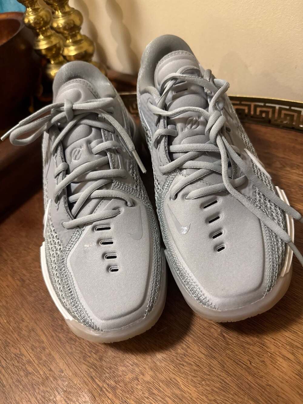 Nike Air Zoom G.T. Cut 1 Wolf Grey White Basketball Shoes